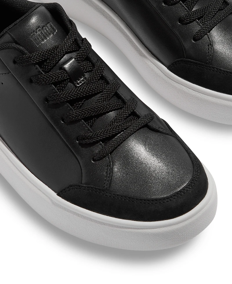 FitFlop Women's Rtg Leather Suede Sneakers