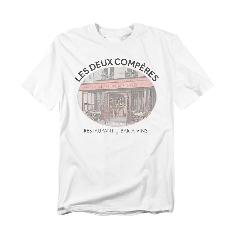 Logovision Men's Emily Paris Les Deux Compres T-Shirt