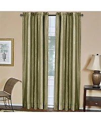 GoodGram Ombre Crushed Satin Sheer Single Window Curtains & Valances - 50 in. W x L