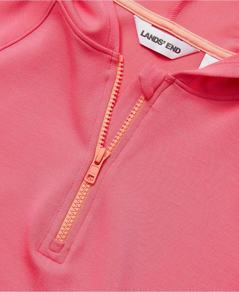 Lands' End Girls Plus Active Quarter Zip Sweatshirt