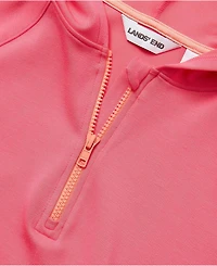 Lands' End Girls Plus Active Quarter Zip Sweatshirt