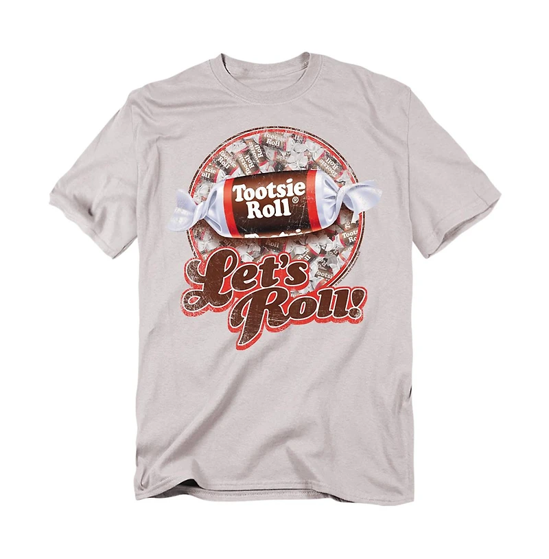 Logovision Men's Tootsie Roll Lets Roll! T-Shirt