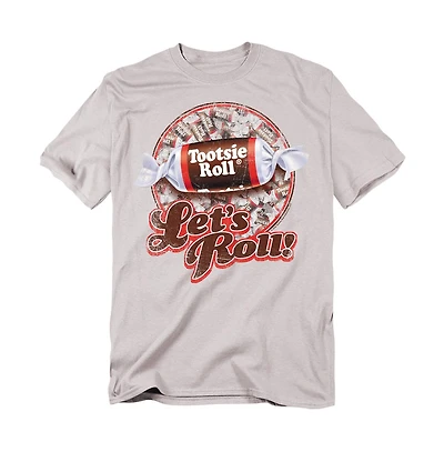 Logovision Men's Tootsie Roll Lets Roll! T-Shirt