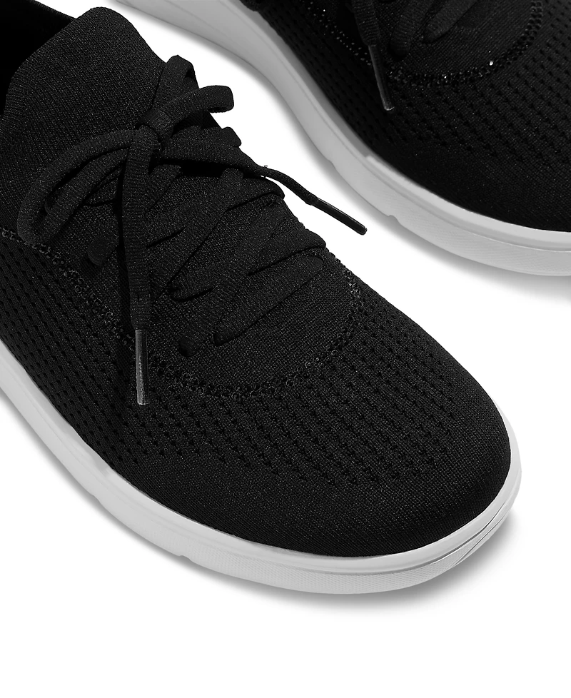 FitFlop Women's Super-q Crystal-Trim Knit Laced Up Sneakers