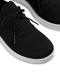 FitFlop Women's Super-q Crystal-Trim Knit Laced Up Sneakers