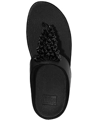 FitFlop Women's Rumba Iridescent Beaded Toe-Post Sandals