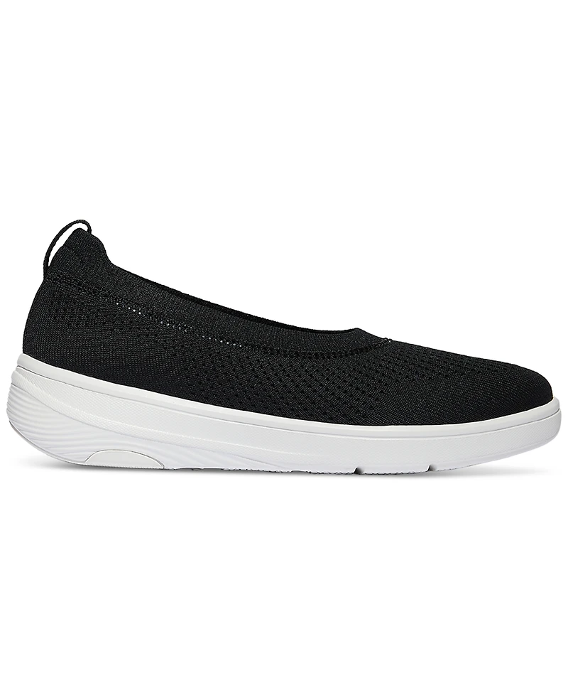 FitFlop Women's Super-q Crystal-Trim Knit Ballerina Flats