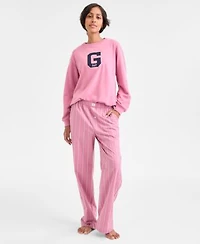 Gap Crewneck Pajama Top Striped Pajama Pants