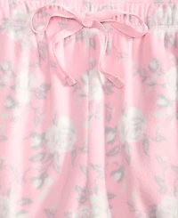 Charter Club Women's Printed Fleece Pajama Pants, Created for Macy's