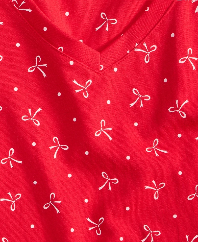 Charter Club Women's Printed Jersey Sleepshirt