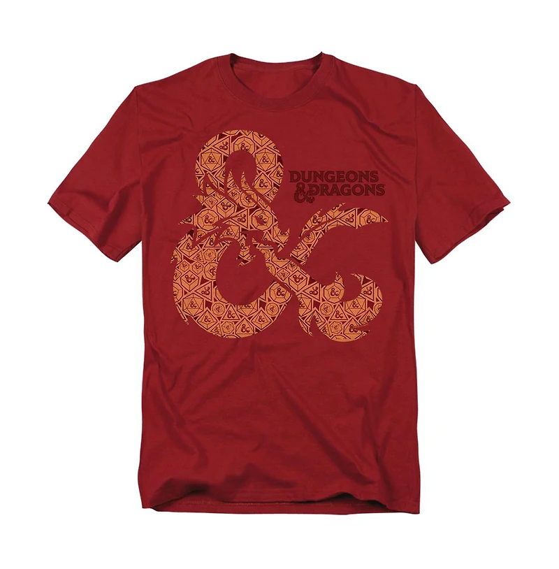 Logovision Men's Dungeons And Dragons Dicey Ampersand T-Shirt