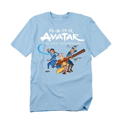 Logovision Men's Avatar The Last Airbender Group Shot T-Shirt