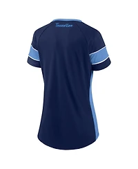 Fanatics Women's Navy Tennessee Titans Athena Lace-Up Top