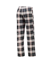 Concepts Sport Women's Black Cincinnati Bengals Ashford Plaid Knit Pants