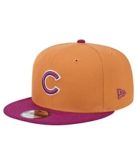 New Era Men's Brown/Purple Chicago Cubs Color Pack Two-Tone 9FIFTY Snapback Hat