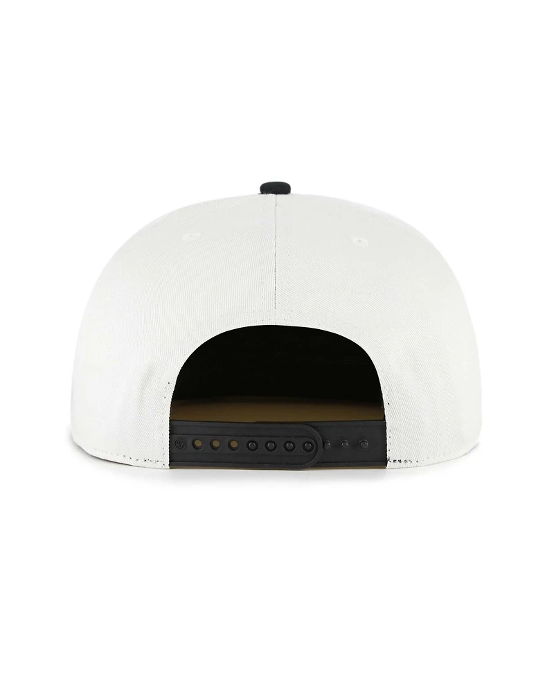 '47 Brand Men's White/Black Toronto Blue Jays Foundation Captain Snapback Hat