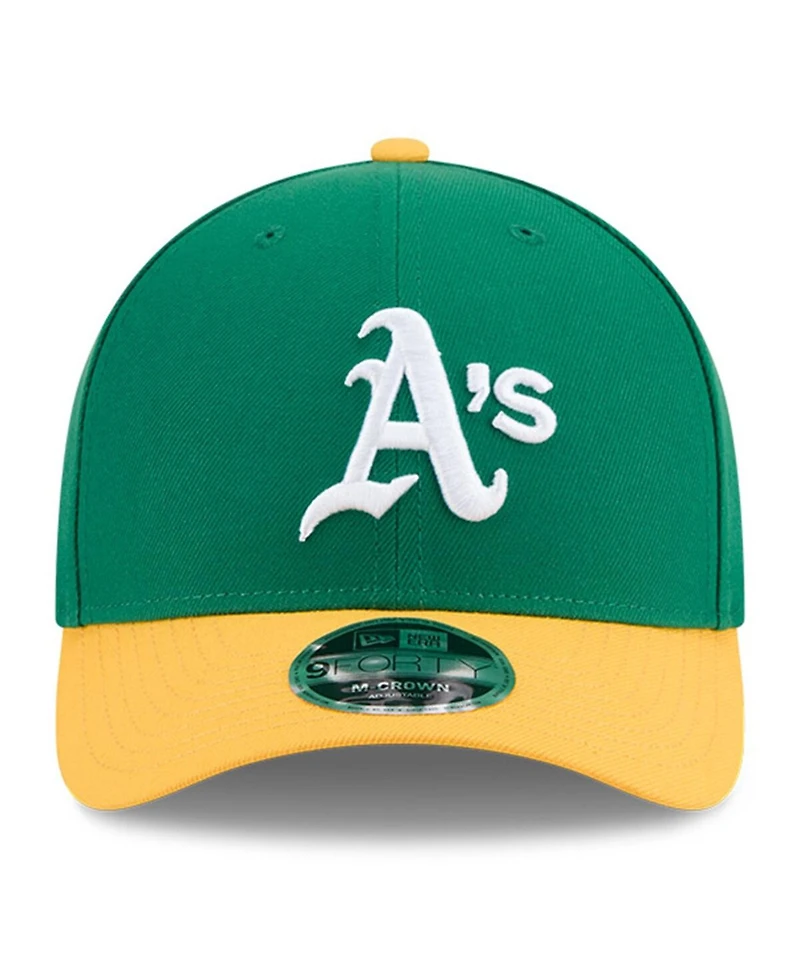 New Era Men's Green/Gold Athletics Baseball Hall of Fame 9FORTY M-Crown Adjustable Hat
