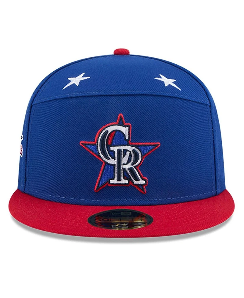New Era Men's Blue/Red Colorado Rockies 2025 Mlb All-Star Game Workout Side Patch 59FIFTY Fitted Hat