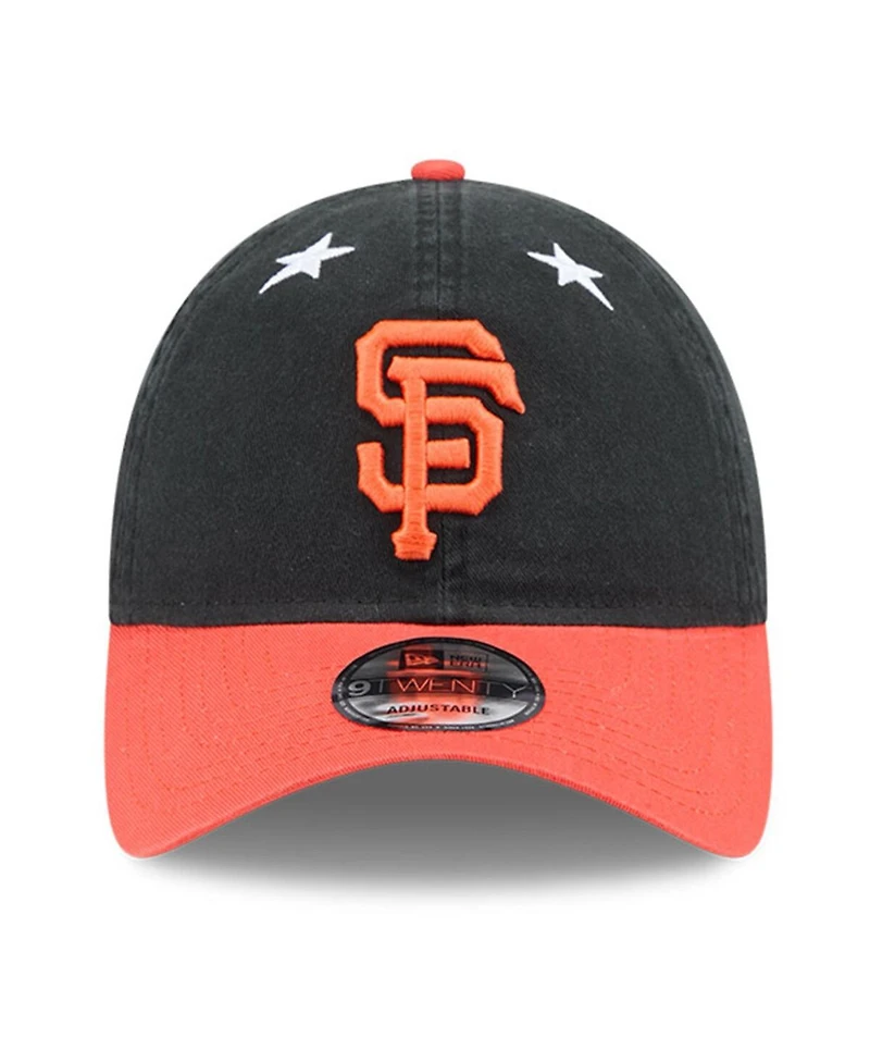 New Era Men's Black/Orange San Francisco Giants 2025 Mlb All-Star Game 9TWENTY Adjustable Hat