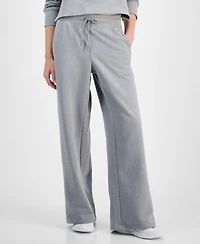 Id Ideology Women's Relaxed High-Rise Flare-Leg Fleece Pants, Macy's Exclusive
