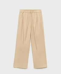 Mango Women's Straight-Cut Crop Pants