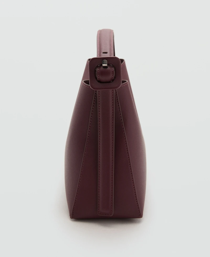 Mango Women's Buckle Mini Shopper Bag