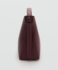 Mango Women's Buckle Mini Shopper Bag