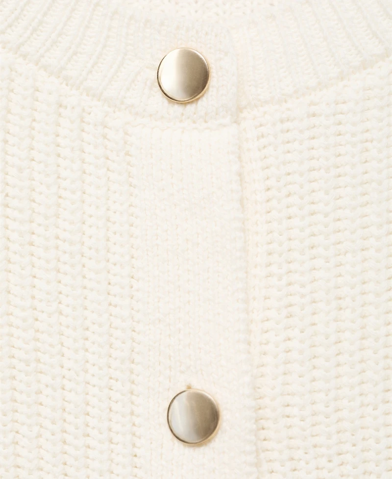Mango Women's Short-Sleeved Knitted Cardigan