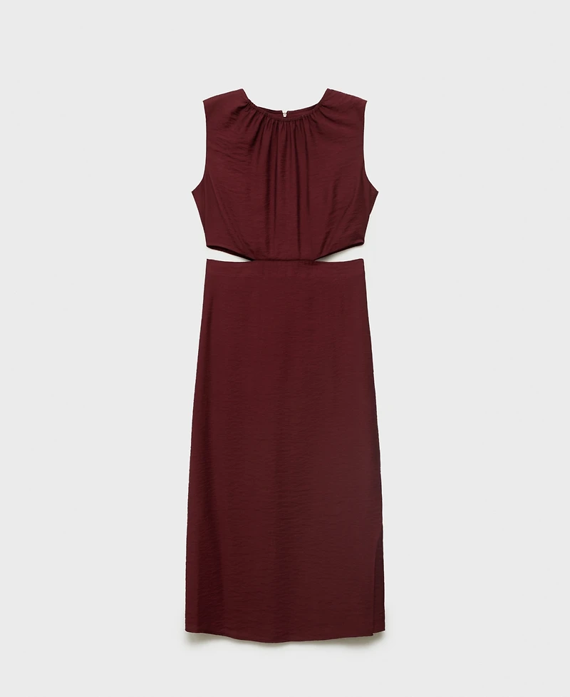 Mango Women's Cut-Out Midi Dress