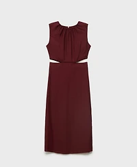 Mango Women's Cut-Out Midi Dress