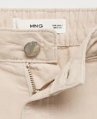Mango Women's Straight-Fit Mid-Rise Denim Jeans