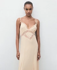 Mango Women's Lace Camisole Dress