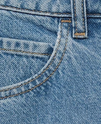 Mango Women's High-Waist Straight-Fit Denim Shorts