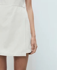 Mango Women's Short Denim Pinafore
