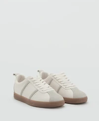 Mango Women's Contrast Panel Sneakers