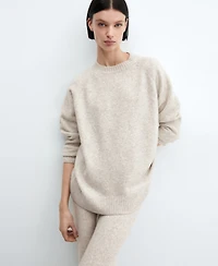 Mango Women's Round-Neck Knitted Sweater