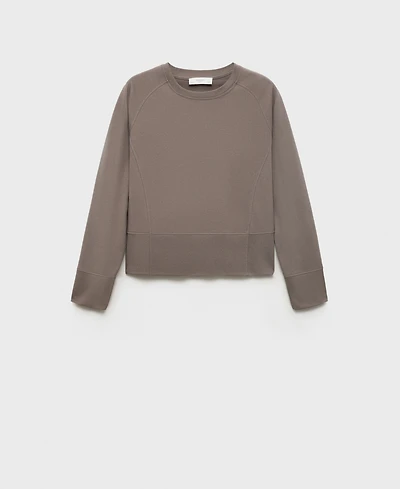 Mango Women's Fluid Cotton Sweatshirt