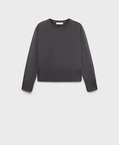 Mango Women's Fluid Cotton Sweatshirt