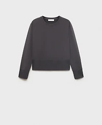 Mango Women's Fluid Cotton Sweatshirt