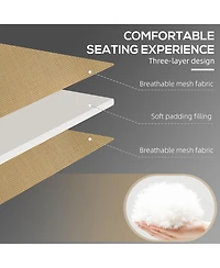 Outsunny 2-Piece Folding Chaise Lounge, Reclining ning Chairs,