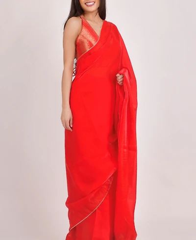 Raas Women's Jacquard Pre-Stitched Saree