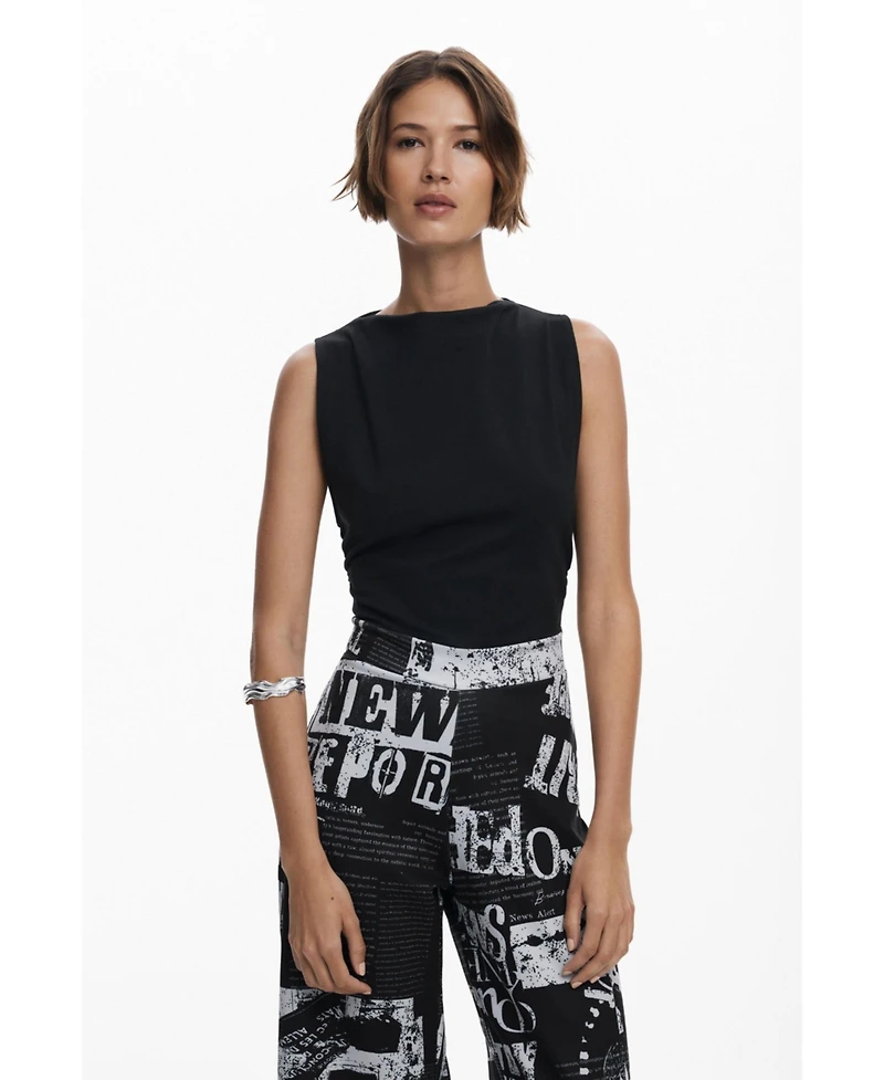 Desigual Women's Combined newspaper jumpsuit