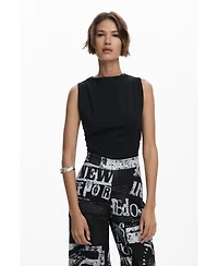 Desigual Women's Combined newspaper jumpsuit