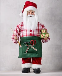 Holiday Lane Heritage Caucasian Artist Santa, Macy's Exclusive