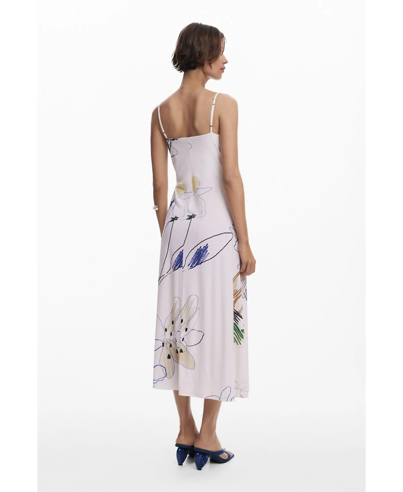 Desigual Women's 2-in-1 brushstroke dress