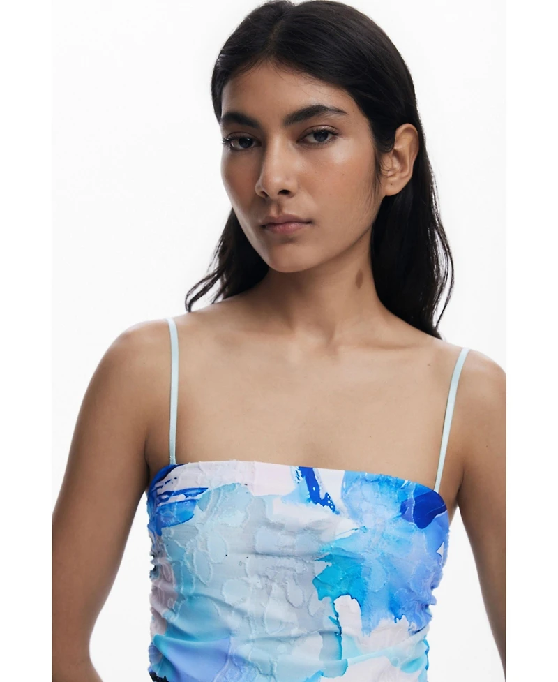 Desigual Women's Asymmetric bandeau dress