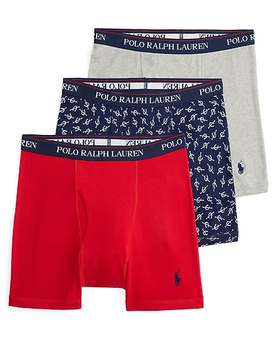 Polo Ralph Lauren Men's 3-Pack Classic Fit Boxer Briefs