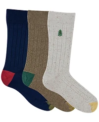 Gold Toe Men's 3-Pack Holiday Hampton Reinforced Toe Crew Socks
