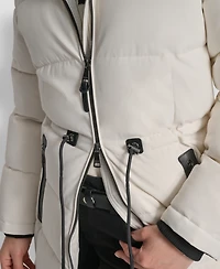 Dkny Women's Hooded Anorak Maxi Puffer Coat