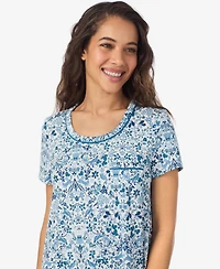 Cuddl Duds Women's Short Sleeve Sleep Shirt